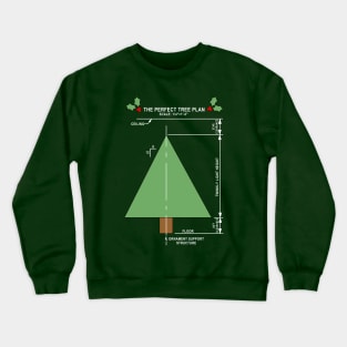 Perfect Christmas Tree White Crewneck Sweatshirt